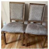 Pair of Samson International Dining Chairs with Wood Trim - #2