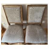 Pair of Samson International Dining Chairs with Wood Trim - #2