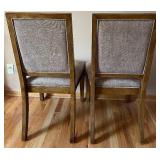 Pair of Samson International Dining Chairs with Wood Trim - #2