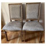 Pair of Samson International Dining Chairs with Wood Trim - #3