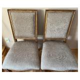 Pair of Samson International Dining Chairs with Wood Trim - #3