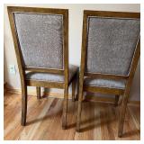 Pair of Samson International Dining Chairs with Wood Trim - #3