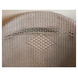 Wicker Armchair & Table Lamp - Removable Cushioned Seat