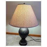 Wicker Armchair & Table Lamp - Removable Cushioned Seat