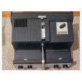 Ward 644 Automatic Slide Projector - Coated Anastigmat 4-Inch Lens and Radiant Deluxe Meteor Tripod Projection Screen