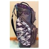 Adams Golf Bag & Ray Cook Classic Plus Chipper & Irons with Red Grips & Umbrella