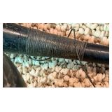 Vintage Hughes Patent Leather Golf Bag with Walter Hagen Irons