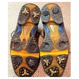 FootJoy Golf Shoes Size 9M Brown Croc Pattern & Spike Kit