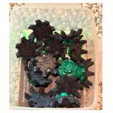 FootJoy Golf Shoes Size 9M Brown Croc Pattern & Spike Kit