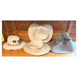 Lot of 4 Hats by Tilley Authentic, Sun Protection Zone, Dorfman Pacific Co & Polo RL