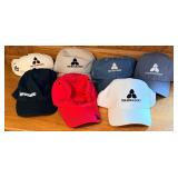 Lot of 7 "The Boulders" Hats in various colors and brands