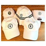 5x Evans Scholars Par Club Hats in White