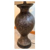 Wicker Armchair & Table Lamp - Removable Cushioned Seat