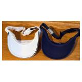 9 Golf Visors with Assorted Club Logos