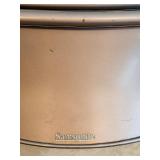 Octagonal Folding Card Table - Green Felt Top & Cup Holders Along with 4 Samsonite Folding Chairs