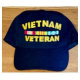 8 US Army Vietnam Era Caps Lot with Pearl Harbor Cam Ranh Bay Patches