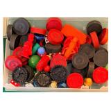 Brookstone Dartboard & Family Board Game Lot - SEE ALL PHOTOS