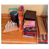 Brookstone Dartboard & Family Board Game Lot - SEE ALL PHOTOS