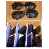 6 Pairs of Sunglasses Assortment & Aviator Styles