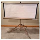 Ward 644 Automatic Slide Projector - Coated Anastigmat 4-Inch Lens and Radiant Deluxe Meteor Tripod Projection Screen