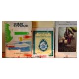 Cookbooks Featuring: Weight Watchers & Minnesota Heritage and many more along with 2 Wooden Recipe Boxes with recipes