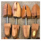 Vintage Wooden Shoe Trees - 12 Pair Assorted Set
