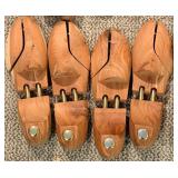Vintage Wooden Shoe Trees - 12 Pair Assorted Set