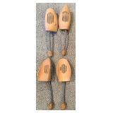 Vintage Wooden Shoe Trees - 12 Pair Assorted Set