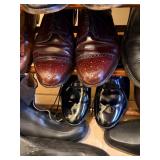 Assorted Mens Dresswear including Dress Shirts, Slacks, Ties, Suit Coats and Shoes