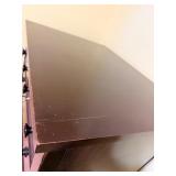 Tall Dresser - Dark Wood with 2 Small Top Drawers & Keyhole with Key