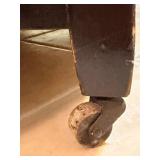 Tall Dresser - Dark Wood with 2 Small Top Drawers & Keyhole with Key