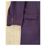 Michael Richards Navy Wool Overcoat & The Foursome Grey Wool Herringbone Coat