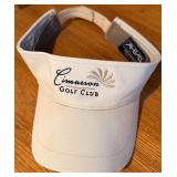 9 Golf Visors with Assorted Club Logos