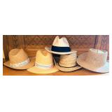 Panama Jack Straw Hat & Other Assorted Hats (5 total)