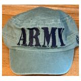 ACE Mfg Flight Ace All Wool Cap & Army Cap Lot with Belt Pants Shirt