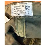 ACE Mfg Flight Ace All Wool Cap & Army Cap Lot with Belt Pants Shirt