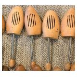 Vintage Wooden Shoe Trees - 12 Pair Assorted Set