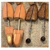 Vintage Wooden Shoe Trees - 12 Pair Assorted Set
