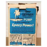 Three-Piece Lot: Simer Geyser Pump, Husky Charger, Ryobi Door Lock Kit