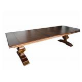 Tall Dresser - Dark Wood with 2 Small Top Drawers & Keyhole with Key