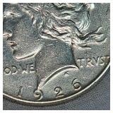 1926S Peace Dollar $1-Fine-Very Clean