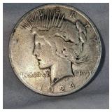 1924S  Peace Dollar $1