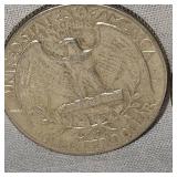 3 Silver 25c, Barberr, Liberty, Washington