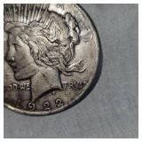 1922 D Peace Dollar $1