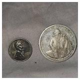 1982 Washington Silber(9%) Half Dollar, VF Reverse and 