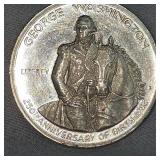 1982 Washington Silber(9%) Half Dollar, VF Reverse and 