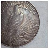 1922 Peace Dollar $1-Beautiful Rose/Gold Toning