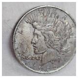 1922 Peace Dollar $1-Beautiful Rose/Gold/Green Toning