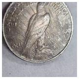 1922 Peace Dollar $1-Beautiful Rose/Gold/Green Toning