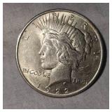 1922 Peace Dollar $1-Very Nice